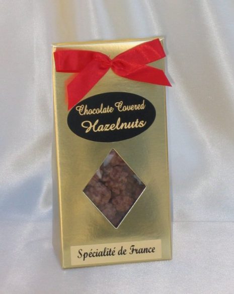 Chocolate covered hazelnuts specialite de France