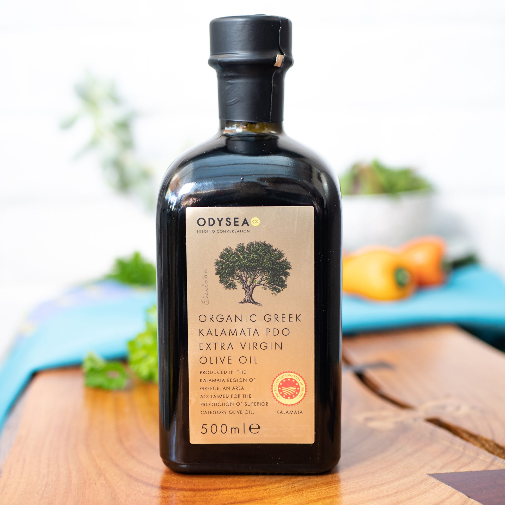 Odysea Organic Greek Kalamata PDO Extra Virgin Olive Oil (500ml) The