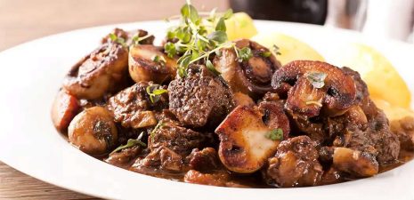 Beef and mushroom stew