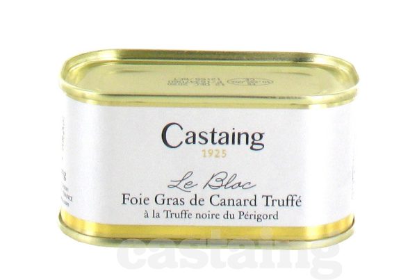 Castaing Duck Foie Gras Block With Black Truffles 200g