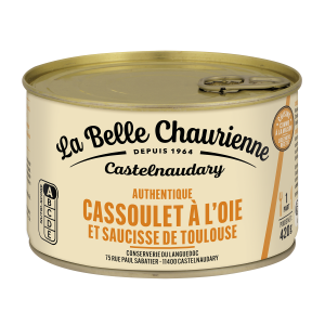 Authentique cassoulet à l’oie et saucisse de Toulouse 402g 1 personne - La Belle Chaurienne