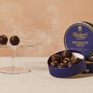 Dark Chocolate Truffles with Edible Gold Leaf – Alcohol Free Charbonnel et Walker