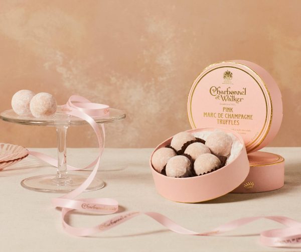 Pink Marc de Champagne Chocolate Truffles 135g Charbonnel et Walker