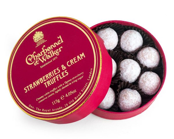 Strawberries and Cream Chocolate Truffles Charbonnel Et Walker