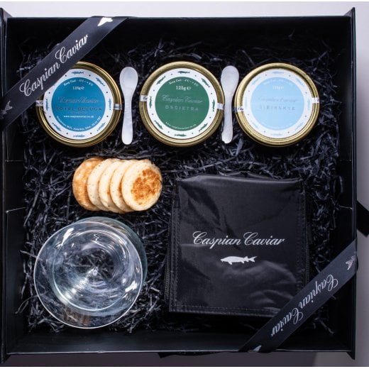 Caspian Caviar Trilogy Gift Tasting Set 125g