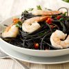 Black Squid Ink Seafood Pasta